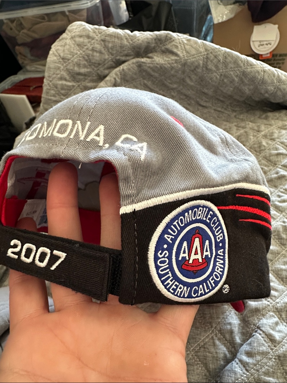 NHRA Gray & Red Members Only Racing Cap - Picture 4 of 6